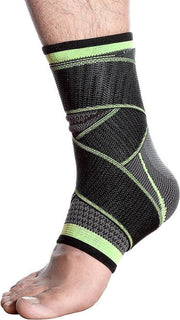 Medicca - Enkelbrace - Lichtgewicht Enkelband - Enkelbandage -  Orthopedisch - Verstelbaar - Onze Size - Groen