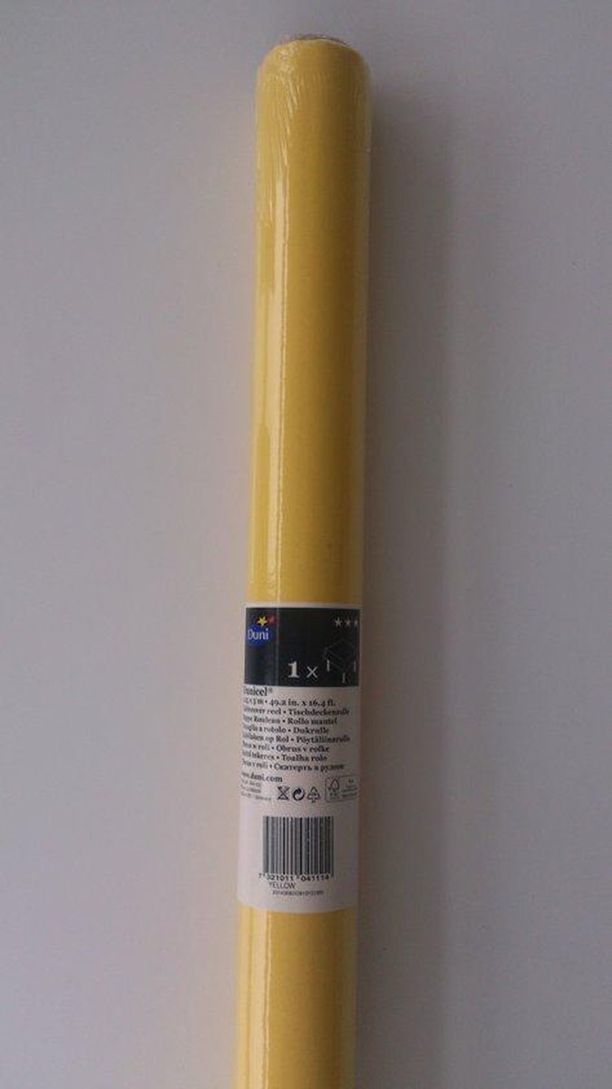 Duni Tafelkleed op rol - Geel - 1