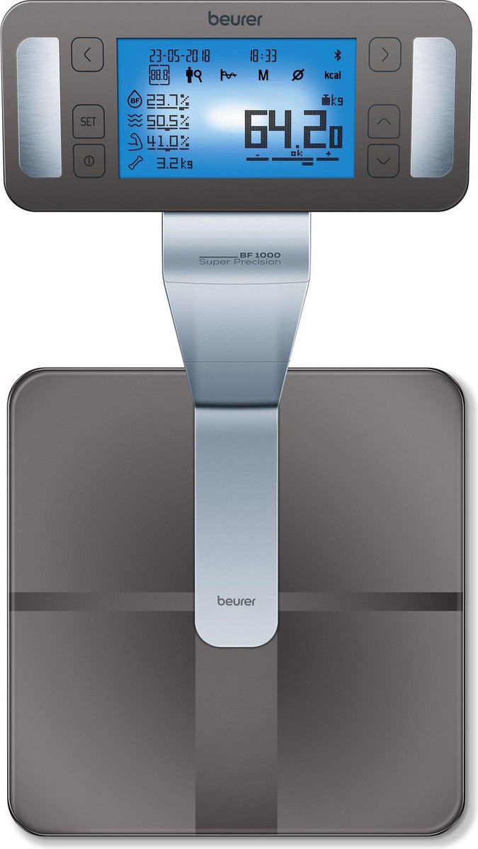 Beurer BF1000 - Personenweegschaal lichaamsanalyse - Bluetooth - 180kg - Precisie