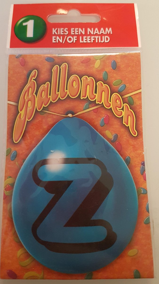 ballon letter Z
