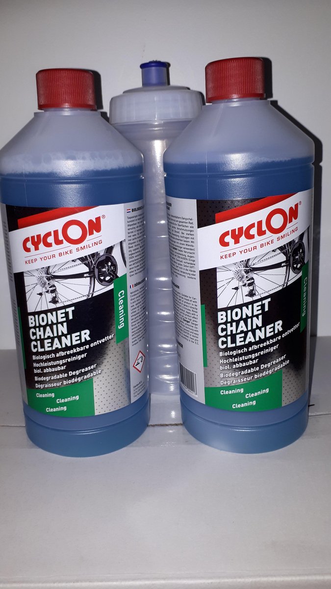2x Cyclon Bionet Ontvetter 1 liter + drinkbus