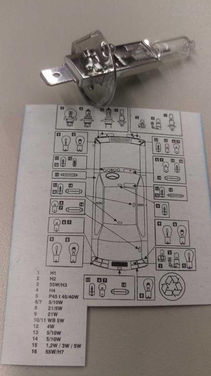 Autolamp H1 - 12V - 55W - E22