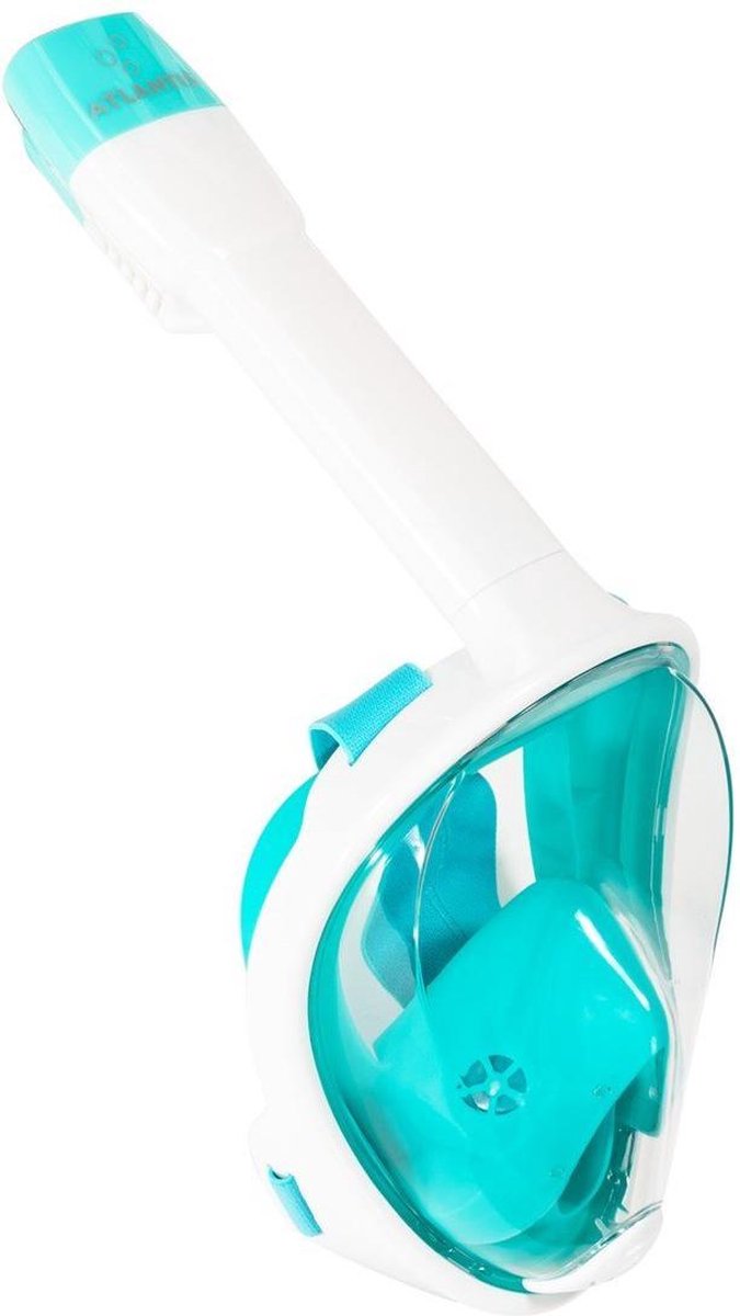 Atlantis Full Face Mask - Snorkelmasker - Volwassenen - Wit/Turquoise - S/M