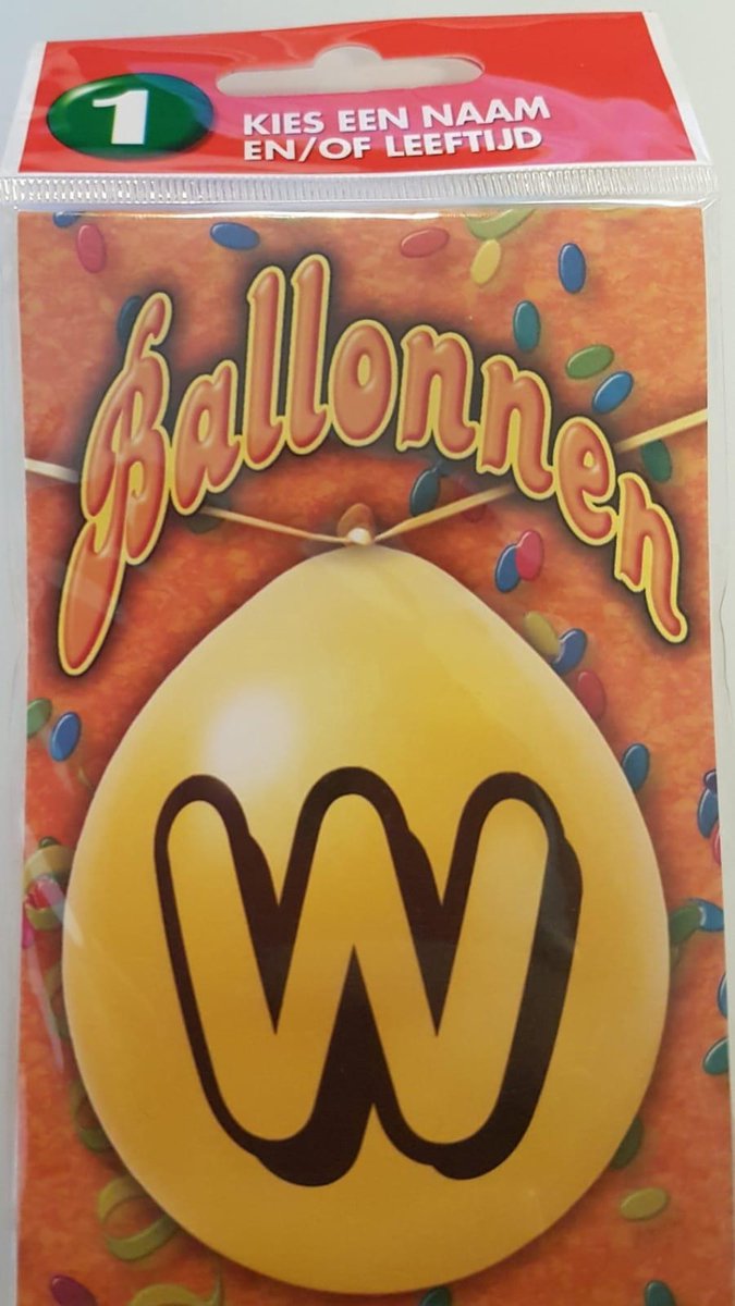 ballon letter w