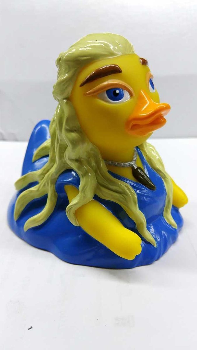 CELEBRIDUCKS  'GAMEBIRD OF THRONES'    DUCKNERYS TARQUACKEN  MOTHER OF DUCKIES   Badeendje 11 cm Bekendste badeendjes merk uit USA