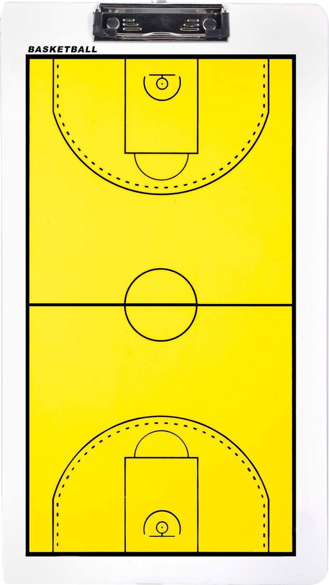 Proact Basket Tactiekbord - Geel / Wit | Maat: ONE SIZE