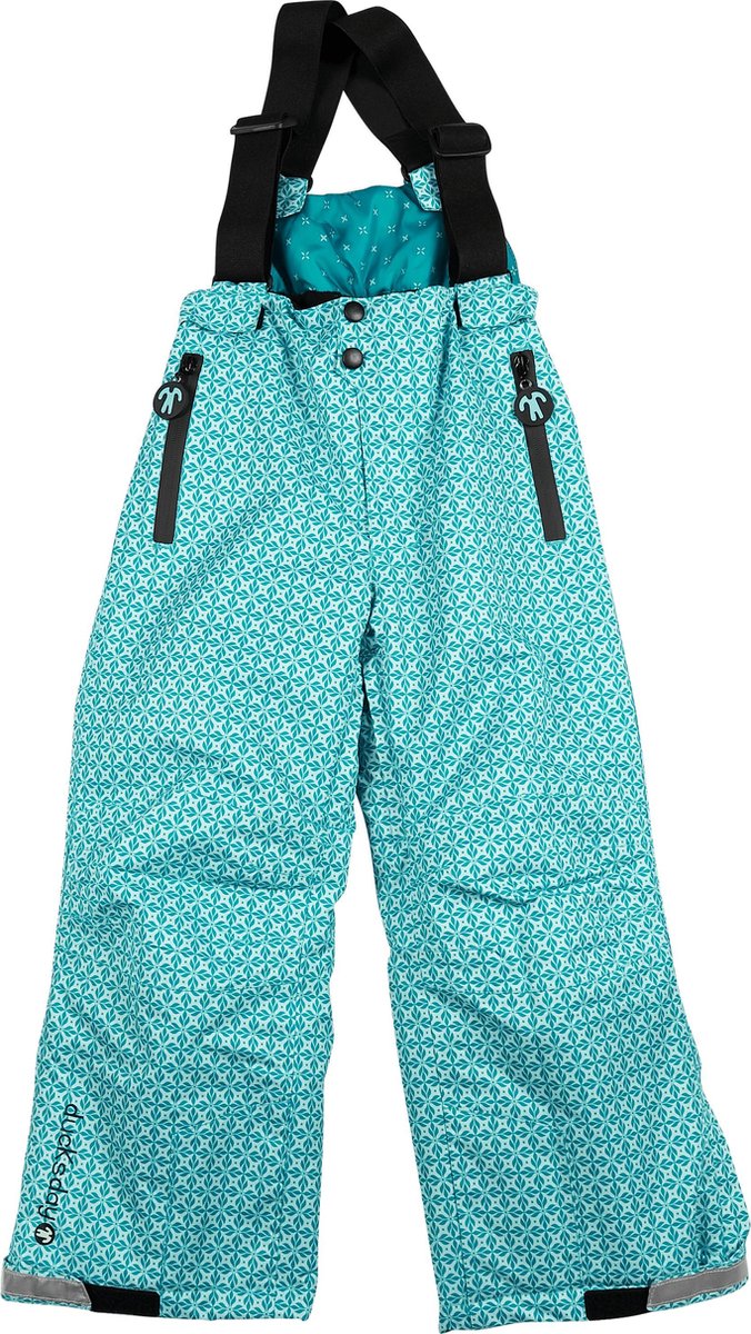 Ducksday - skibroek met bretellen voor kinderen - waterdicht - unisex - Karo - 98/104