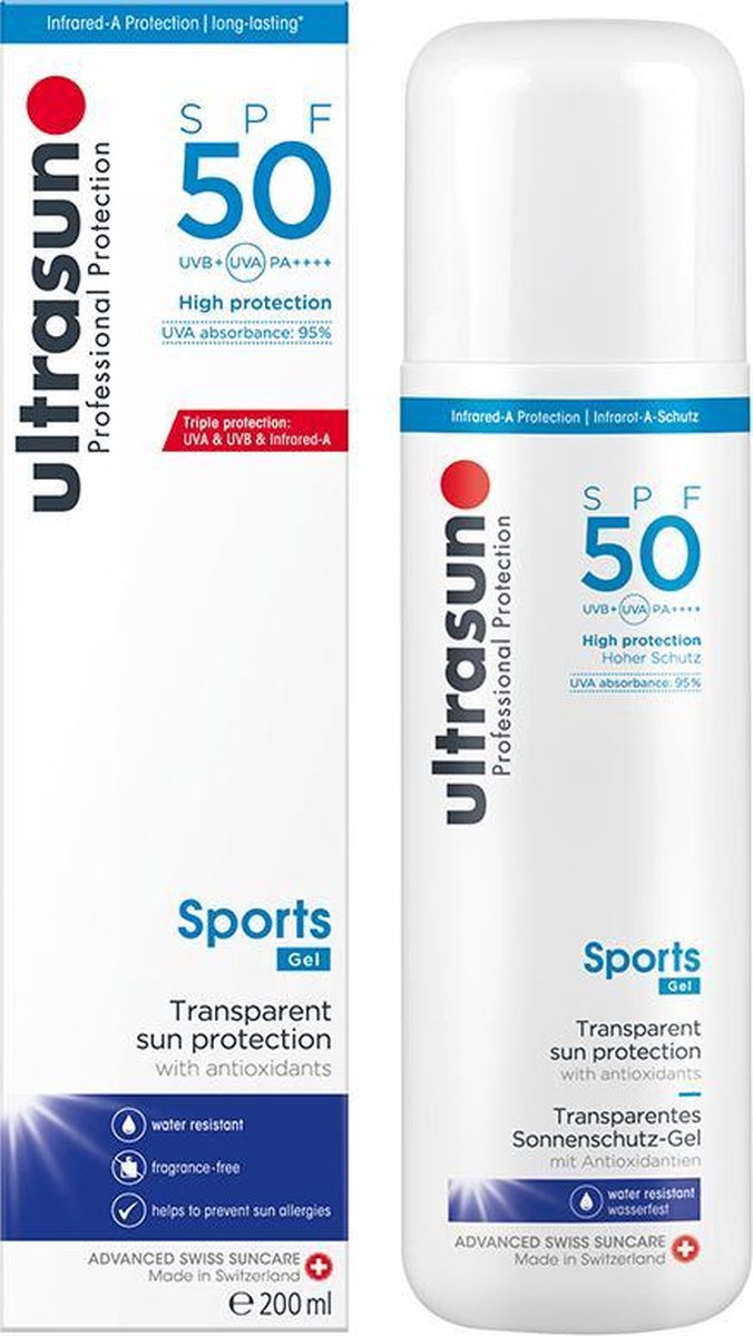 Ultrasun Sports Gel SPF50 200ml