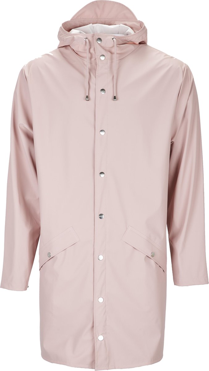 Rains Long Jacket 1202 Regenjas - Unisex - Rose