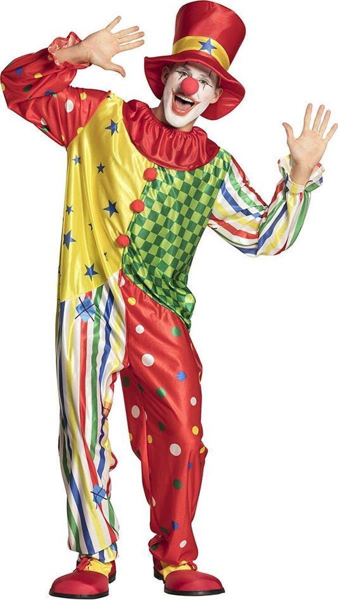 Volwassenenkostuum Clown Giggles (50/52) - Carnavalskleding