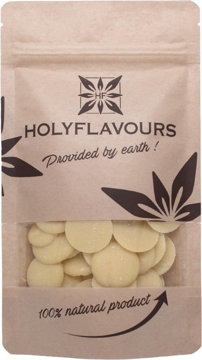 Cacao Boter Wavers RAW - 100 gram - Holyflavours -  Biologisch gecertificeerd - Natuurlijk Superfood