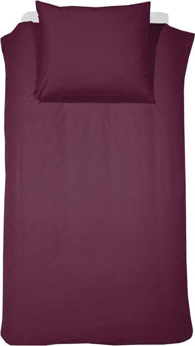 Damai - Kinderdekbedovertrek - Katoen - 100x135 cm - Burgundy