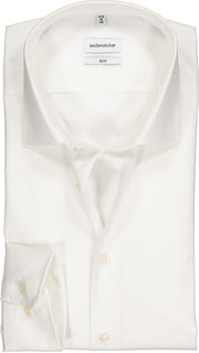 Seidensticker overhemd slim off white
