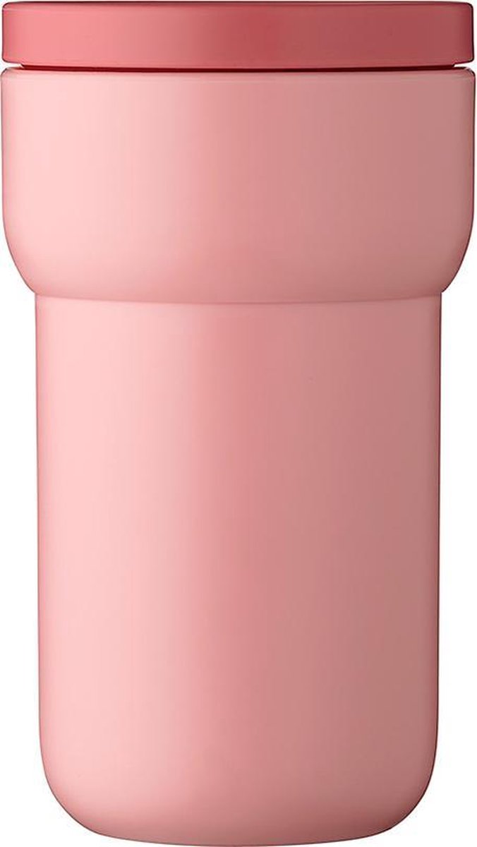Mepal Reisbeker Ellipse 275 ml - houdt je drankje 30 minuten warm - Nordic pink - koffiebeker to go - lekdicht - travel mug