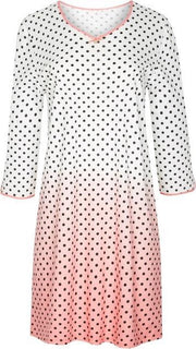 CYBÉLE NIGHT PAULA Longsleeve Ivory/Print Nachthemd maat 38