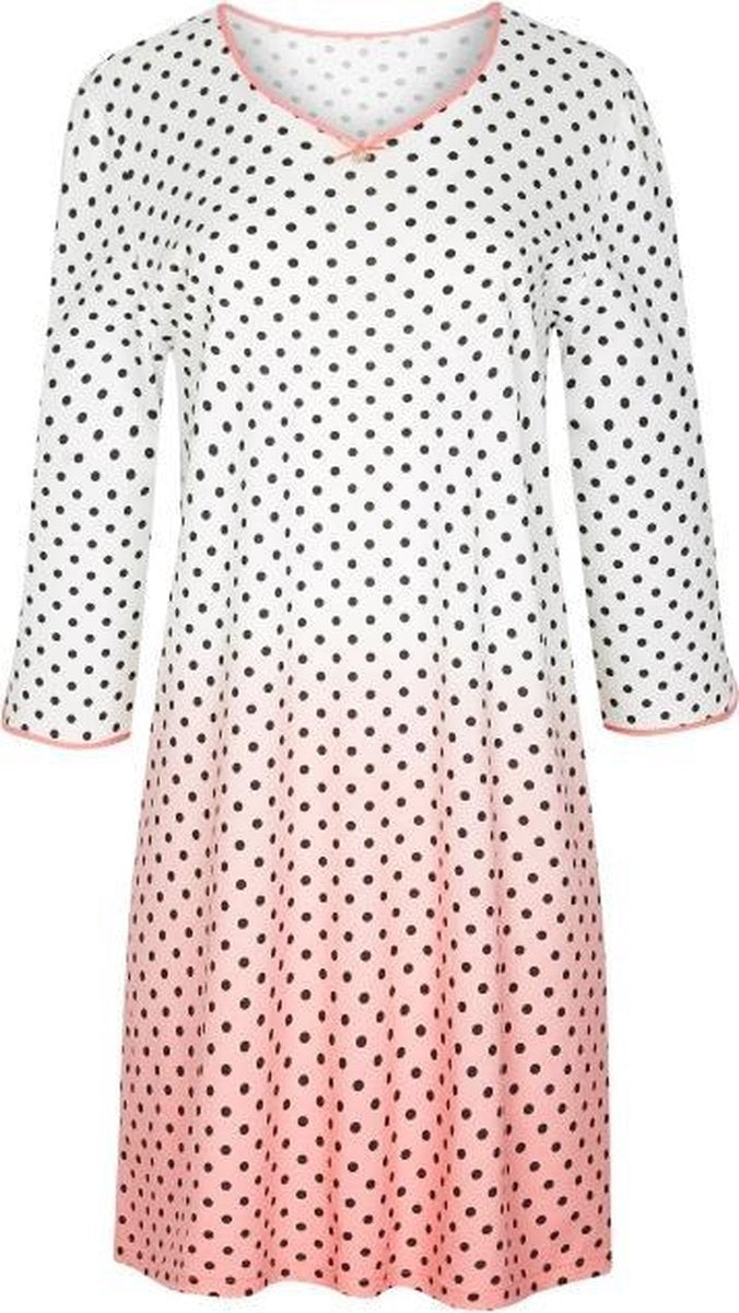 CYBÉLE NIGHT PAULA Longsleeve Ivory/Print Nachthemd maat 38
