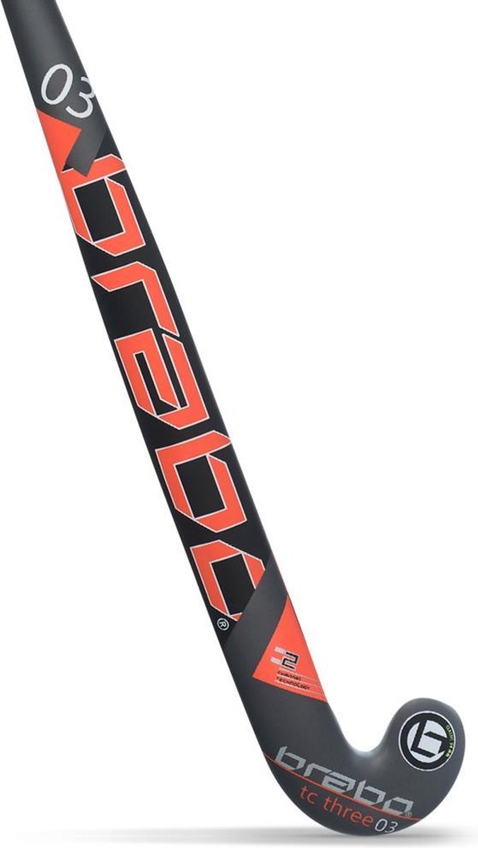 Brabo IT TC - 3 Orange BSI790A - Hockeystick - Junior - Maat 34 - Black / Orange