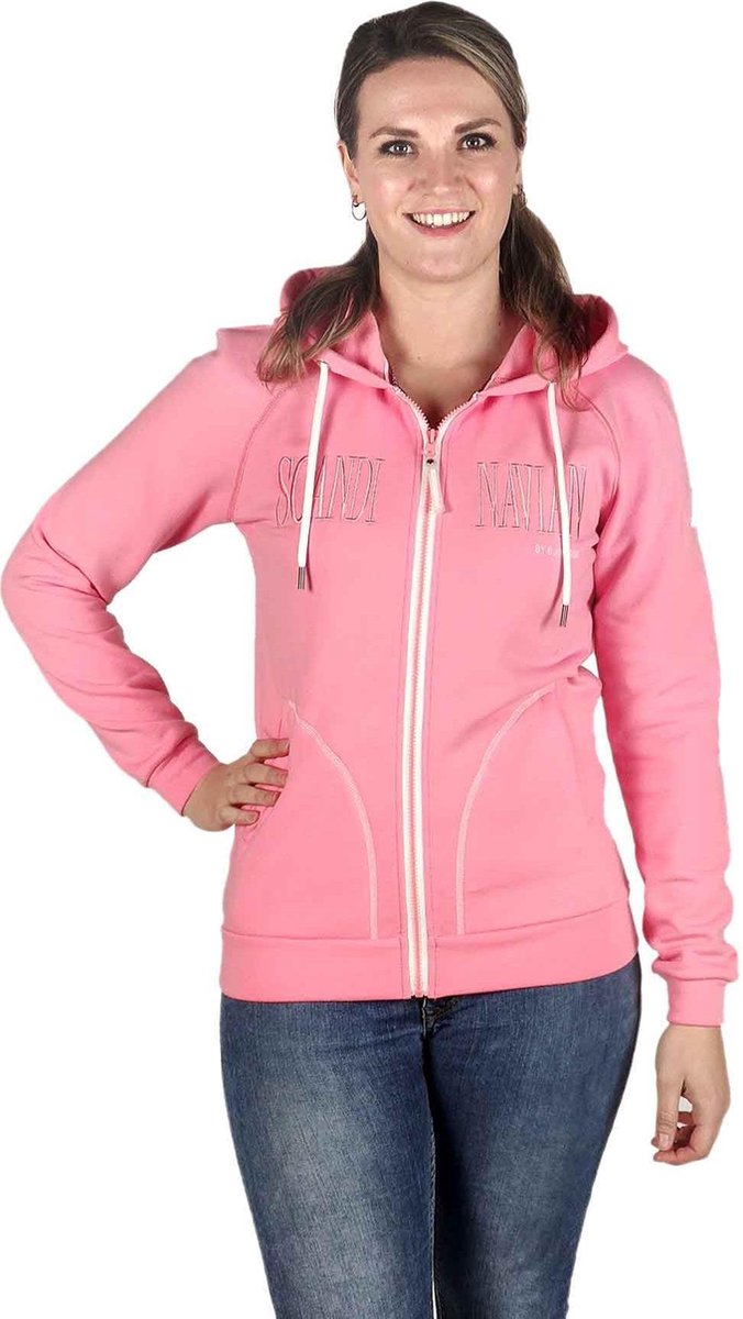 BJØRNSON Hooded Sweatvest 4 Seizoenen Dames Roze - Maat 36 - NOOR