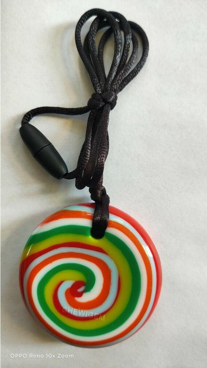 Chewigem Bijt-Ketting Button Bright