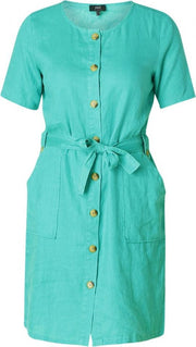 YESTA Layona Jurk - Jungle Green - maat 2(50)