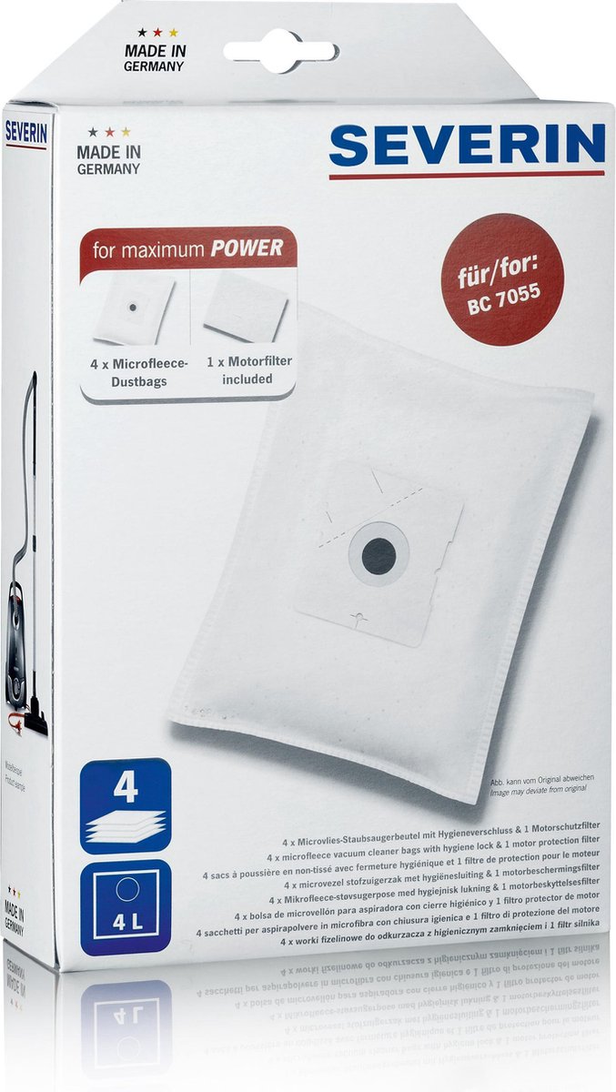 Severin SB7219 - Stofzuigerzakken - Wit