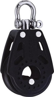 Harken Carbo 1-schijfs+hondsvot 75mm