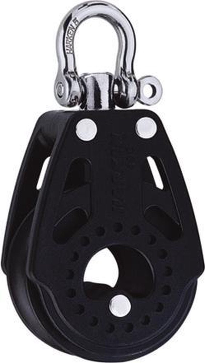 Harken Carbo 1-schijfs+hondsvot 75mm