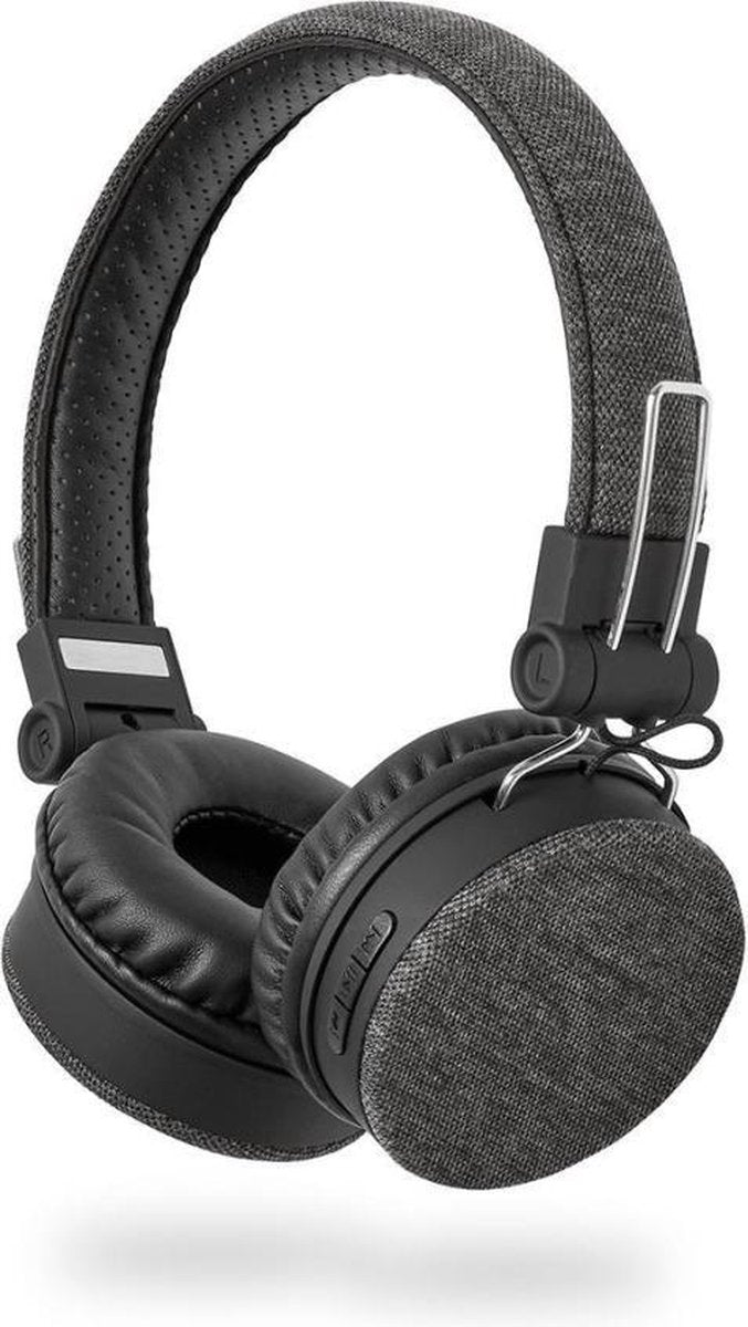 Bluetooth®-Koptelefoon met Geweven Stof Bekleed | On-Ear |18 Uur Afspeeltijd | Antraciet / Zwart