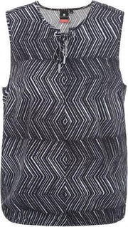 Luhta Attila dames singlet zwart dessin