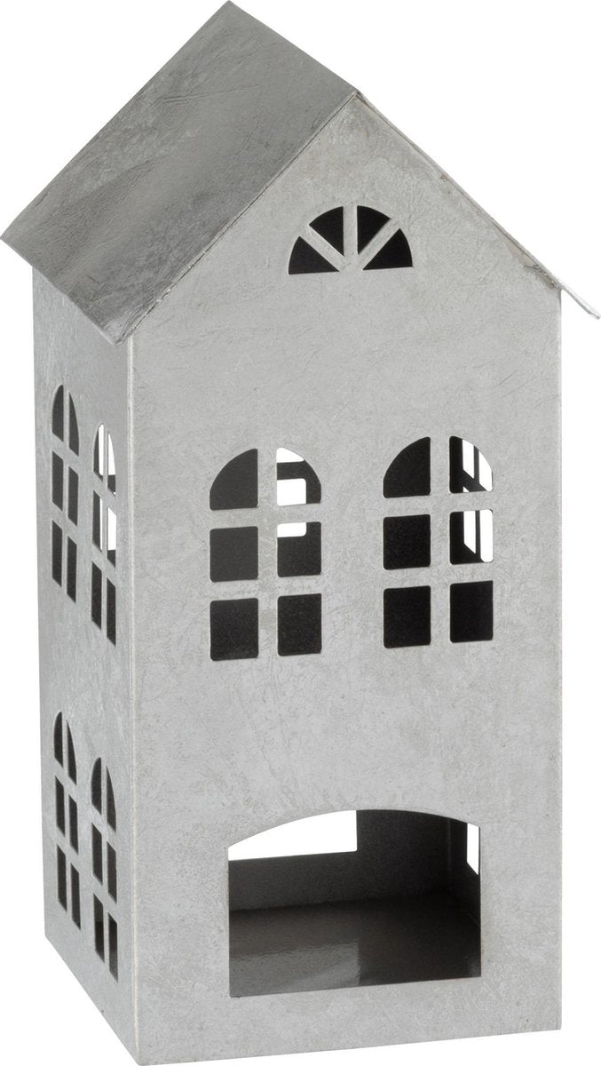 J-Line Kaarshouder Huis Alpha Ijzer Zilver