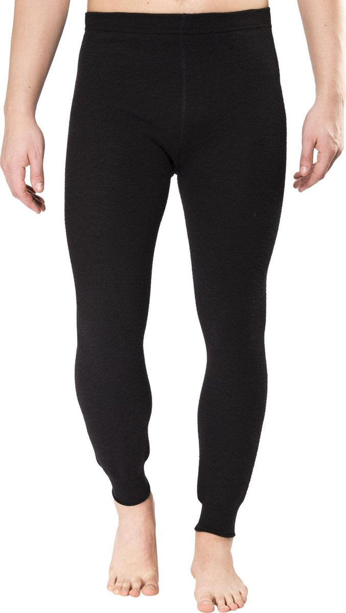 Woolpower Long John 400 merino ondergoed zwart - Maat M