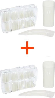 Nageltips Naturel 2 X 100 Stuks - Voordeel Set Kunstnagels!