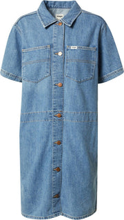 Wrangler blousejurk chore Blauw Denim-M (38)