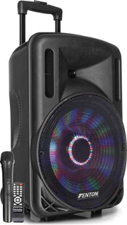 Party speaker - Fenton FT12LED karaoke set met Bluetooth