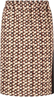 Tramontana Skirt Color Blocks Print - S