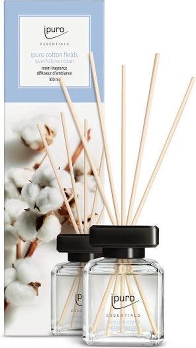 Ipuro New Essentials geurstokjes cotton field 100ml nieuwe verpakking