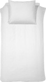 Dekbedovertrekset percal Bio 120 x 150 (01) white uni Damai