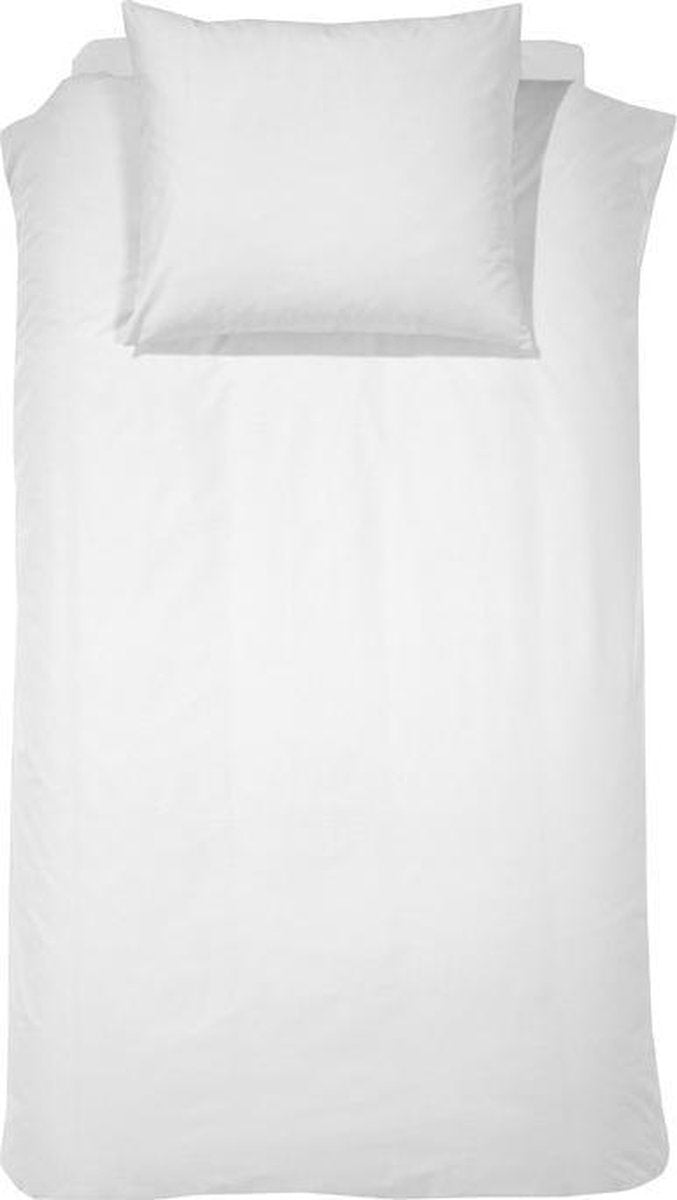 Dekbedovertrekset percal Bio 120 x 150 (01) white uni Damai