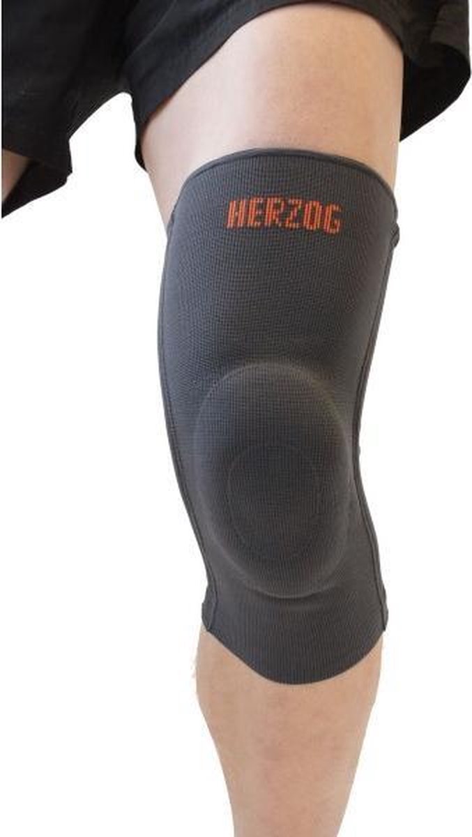 Herzog Pro Compression Knee Support - zwart - maat L