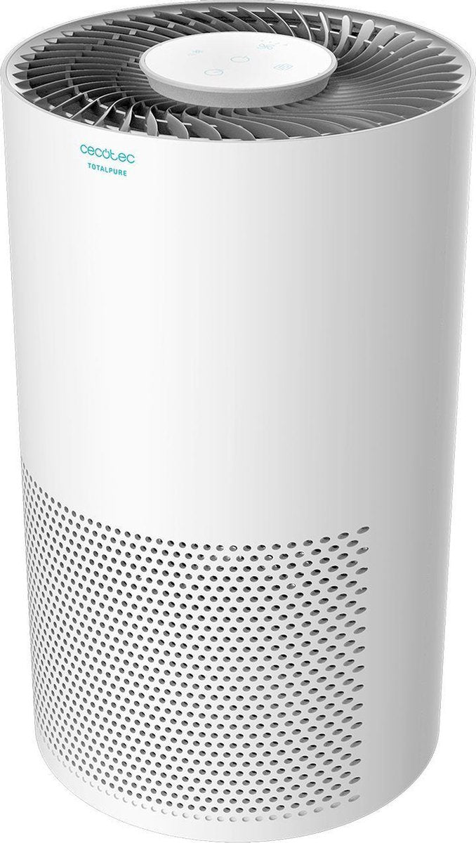 Cecotec Stille Luchtreiniger Ionisator - Voorzien van HEPA filter - Afstandsbediening - Ook te besturen via smartphone - WiFi - Met timer - Slaapmodus - Wit