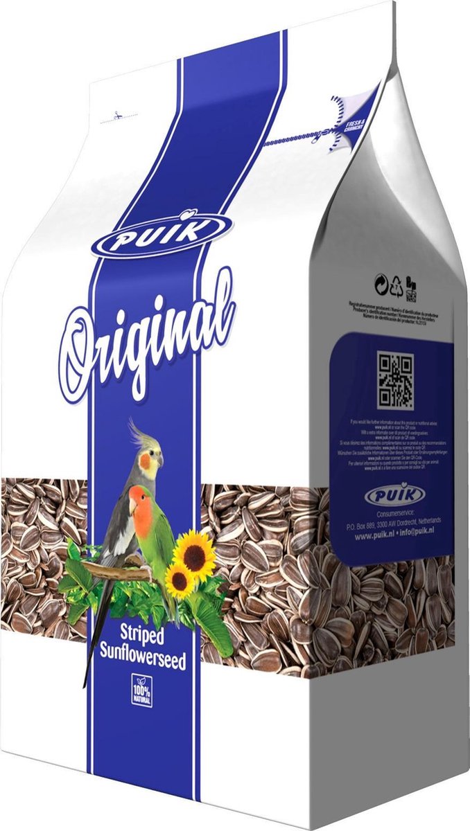 Puik Original Zonnebloempitten gestreept