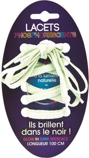 schoenveters - glow in the dark - 100cm