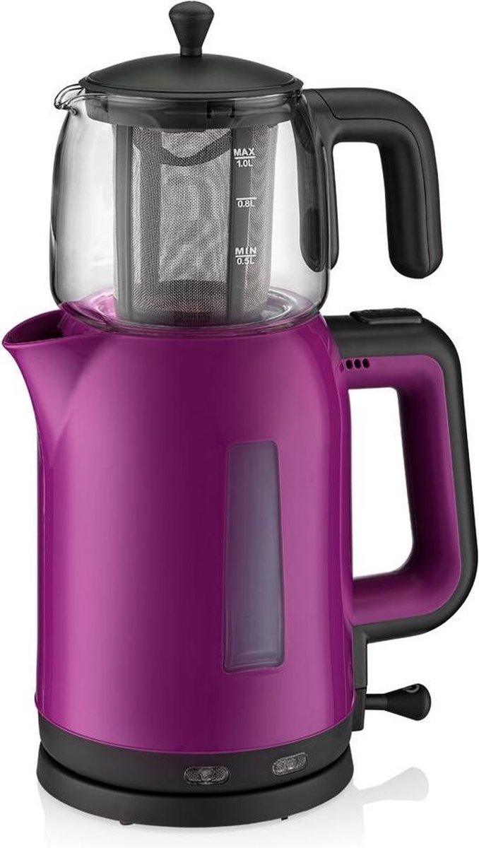 Goldmaster GM7321M-Elektrische Turkse Theepot-Filter-Warmhoudend-2200W