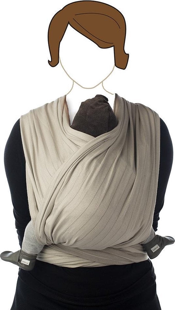 Babylonia BB SLEN Draagdoek Baby - 460 cm - Warm Taupe