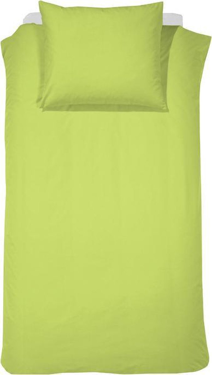 Damai - Kinderdekbedovertrek - Katoen - 100x135 cm - Lime
