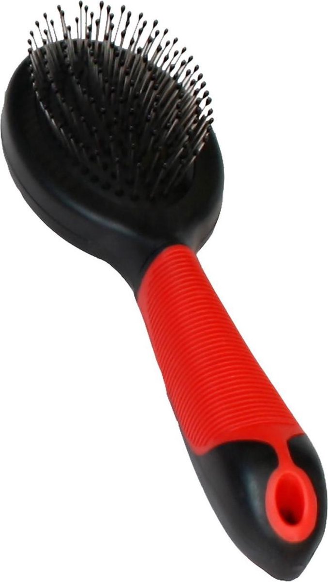 Flamingo Pinborstel Met Handvat Groot - Rood