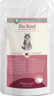 Herrmann's Bio Selection Kattenvoeding Beef With Carrot 100 gr - per 20 stuks