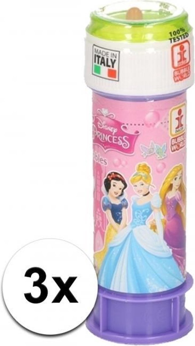Bellenblaas Disney Princess 3 stuks