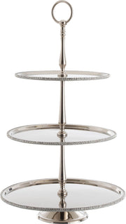 J-Line Plateau 3Niveau Juweel Aluminium/Nickel Zilver