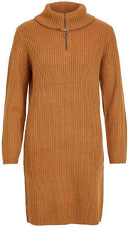 Objrachel L/s Knit Dress Noos 23034742 Chipmunk